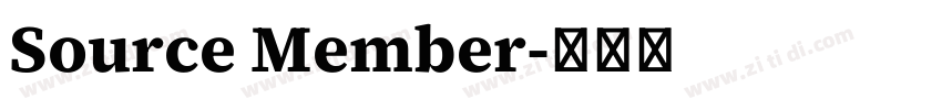 Source Member字体转换